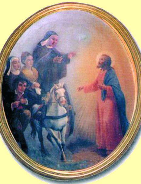 Comunione per mano di un Angelo, Museo Hieron Santa Maria Francesca delle Cinque Piaghe, negli ultimi anni della sua vita, fu impedita di partecipare alla Santa Messa a causa di una grave malattia che la